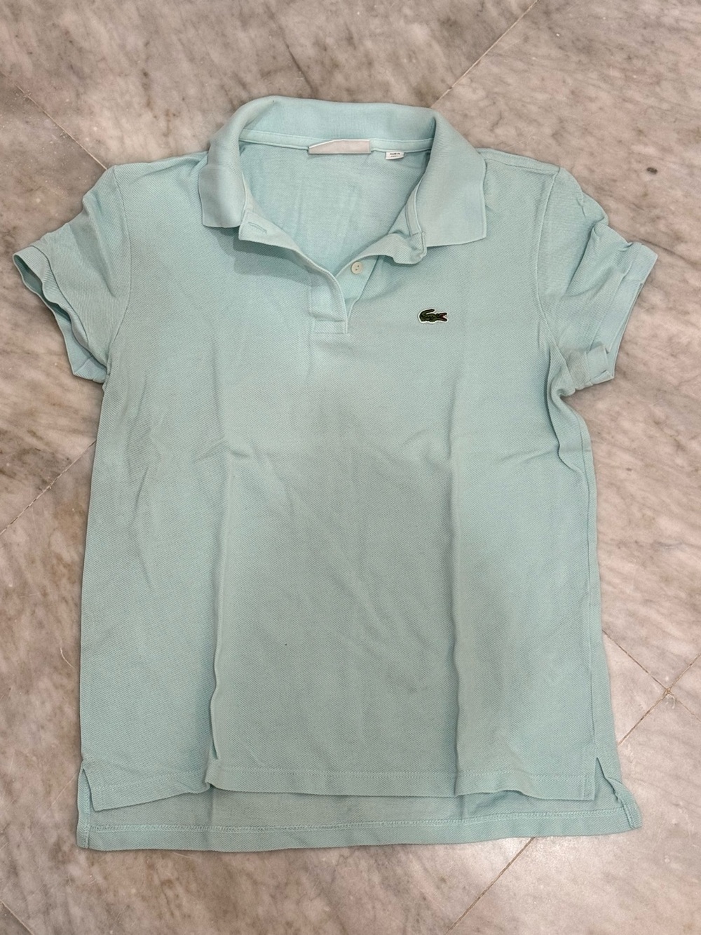 Lacoste Polo Shirt in Pale Mint/Turqouise